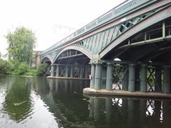 P2011DSC01461	The oldest cast-iron rail bridge in use.