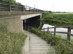 P2011DSC01653	The bridge carrying the A141 over the Nene.