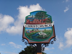 P2011DSC01776	Christchurch village sign.