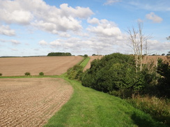 P2011DSC02814	The path heading west towards East Wykeham.