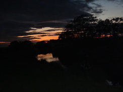 P2011DSC03161	The sunset above the campsite.