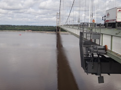 P2011DSC03281	Crossing the Humber Bridge.