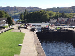 P2011DSC03706	The locks at Fort Augustus.