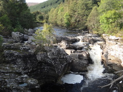 P2011DSC03789	The River Moriston in Invermoriston.