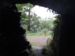 P2011DSC03822	Looking out from the cave.