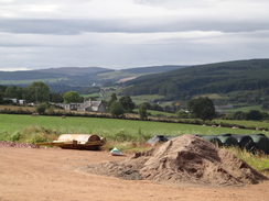 P2011DSC04475	Looking up the Spey valley.