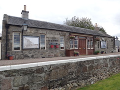 P2011DSC04777	The well-restored Cromdale station.