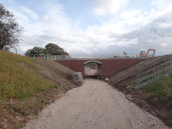 P2011DSC05132	An underpass under the approach to the new bridge over the Eden.