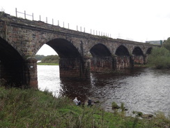 P2011DSC05141	The old railway bridge over the Eden.