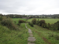 P2011DSC05241	Heading northeast along the trail from Newtown.