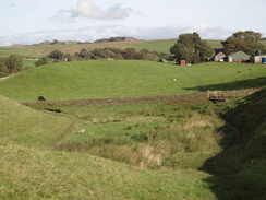 P2011DSC05353	Following the Wall east towards Thirlwall.