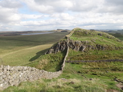 P2011DSC05549	Heading into the gap where the Pennine Way leaves the Wall.