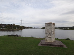 P2011DSC05811	A carved stone in the country park.