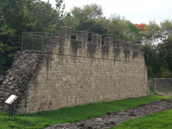 P2011DSC06057	A reconstructed stretch of Hadrian's Wall.