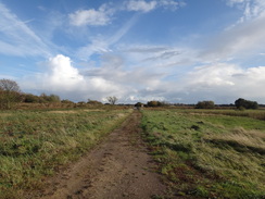 P2011DSC06594	Following a path east-souteastwards across the marshes towards Oulton Broad.