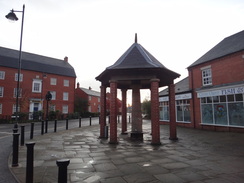 P2011DSC06648	The new market cross in Rocester.