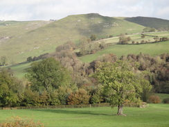 P2011DSC06707	Thorpe Cloud viewed from the descent down from Coldwall Farm.