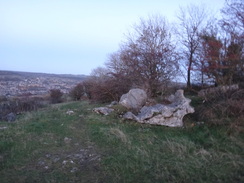 P2011DSC06832	Rocks at the top of the descent into Matlock.