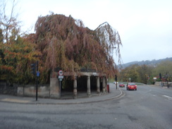 P2011DSC06845	The road near the bridge in Matlock.