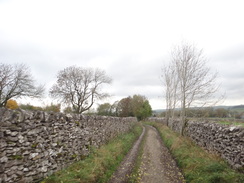 P2011DSC07000	The track leading into Monyash.