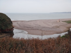 P2011DSC07171	The mouth of the River Otter.