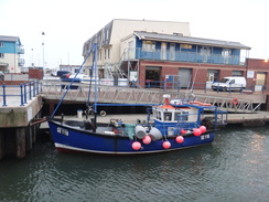 P2011DSC07310	A boat at Exmouth Dock.