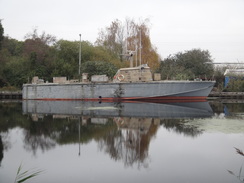 P2011DSC07435	A boat moored on the canal.