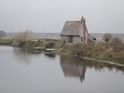 P2011DSC07444	A building near Topsham Lock.