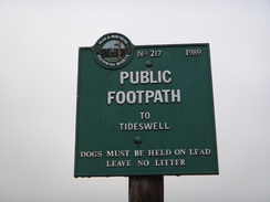 P2011DSC07587	A public footpath sign.