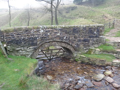 P2011DSC07840	The packhorse bridge at the base of Jacob's Ladder.