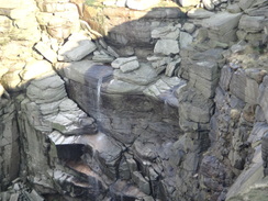 P2011DSC07904	A trickle of water on Kinder Downfall.