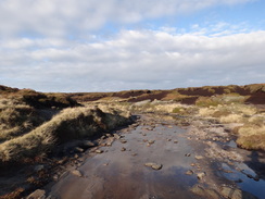 P2011DSC07908	The Kinder River near Kinder Downfall.