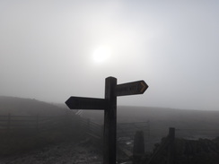 P2011DSC08026	A Pennine Way waypost.