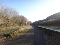 P2011DSC08184	The platforms of Miller's Dale station.