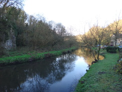 P2011DSC08319	The River Wye at Litton Mill.