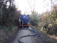 P2012DSC08576	A lorry pumping slurry in Caxton.