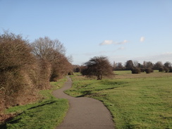 P2012DSC08683	Following the path across Godmanchester Eastside Common.