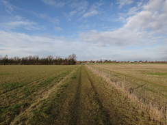 P2012DSC08938	The path heading south from Bluntisham.