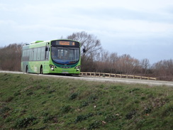 P2012DSC08978	Following the Guided Busway westwards towards St Ives.