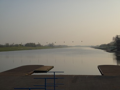 P2012DSC09409	Looking down the rowing lake at the National Water Sports Centre.