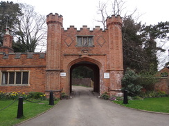 P2012DSC09533	The gatehouse to Thrumpton Hall.