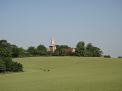 P2012DSC00621	A distant view of Great Henny church.