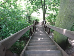 P2012DSC00892	Steps leading down from Burgh Castle.