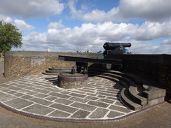 P2012DSC00964	A cannon emplacement beside the Thames.