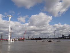 P2012DSC01003	The new cable car over the Thames. 