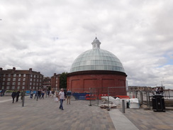 P2012DSC01056	The southern entrance to the Greenwich Foot Tunnel.