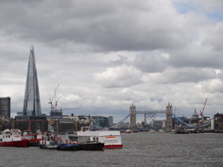 P2012DSC01126	Looking upstream to Tower Bridge and The Shard.