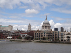 P2012DSC01181	The Millennium Bridge and St Pauls.