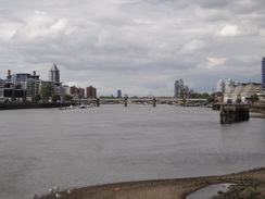 P2012DSC01252	Looking back towards Chelsea Harbour bridge.