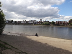 P2012DSC01304	The Thames at Hammersmith Bridge.